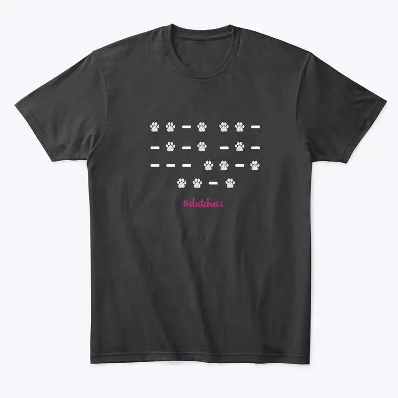 Dutch Morse Code Paw Print